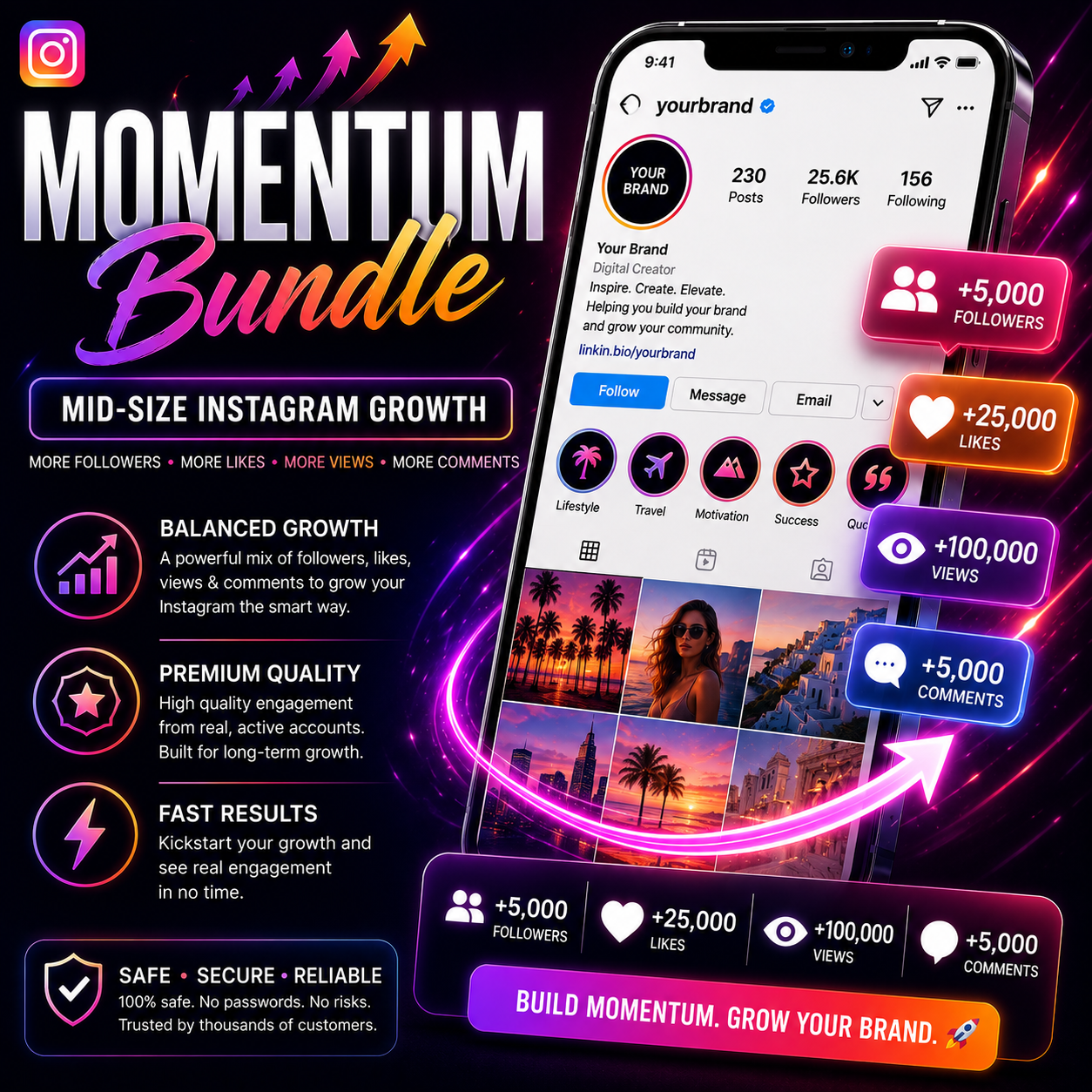 MOMENTUM Bundle - Mid-size Instagram Growth