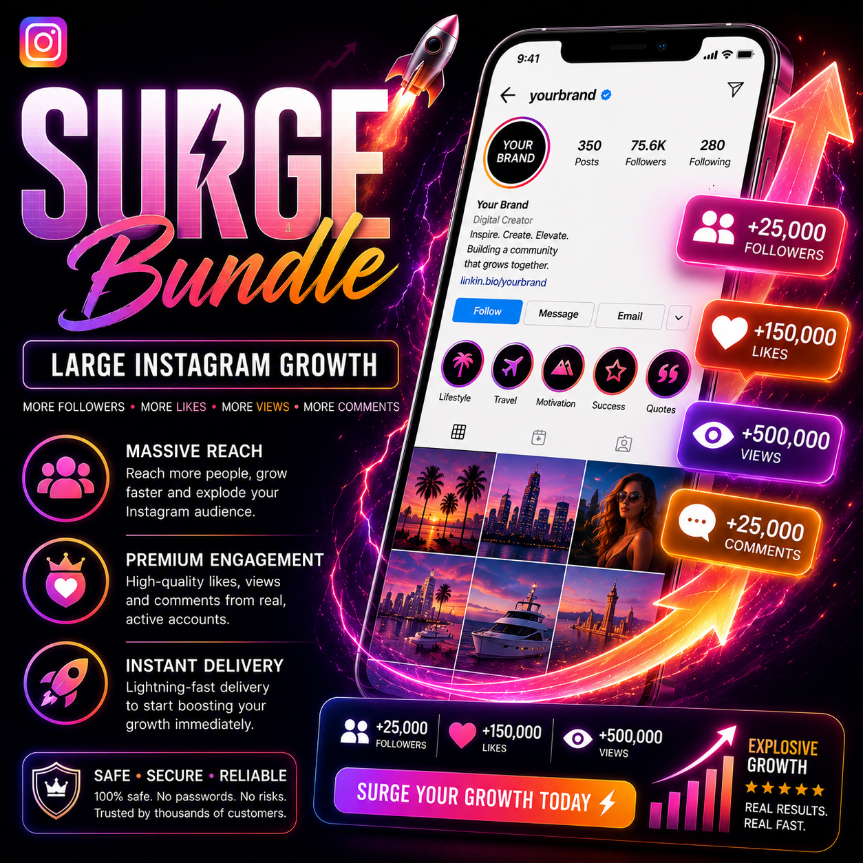 SURGE Bundle - Large Instagram Growth